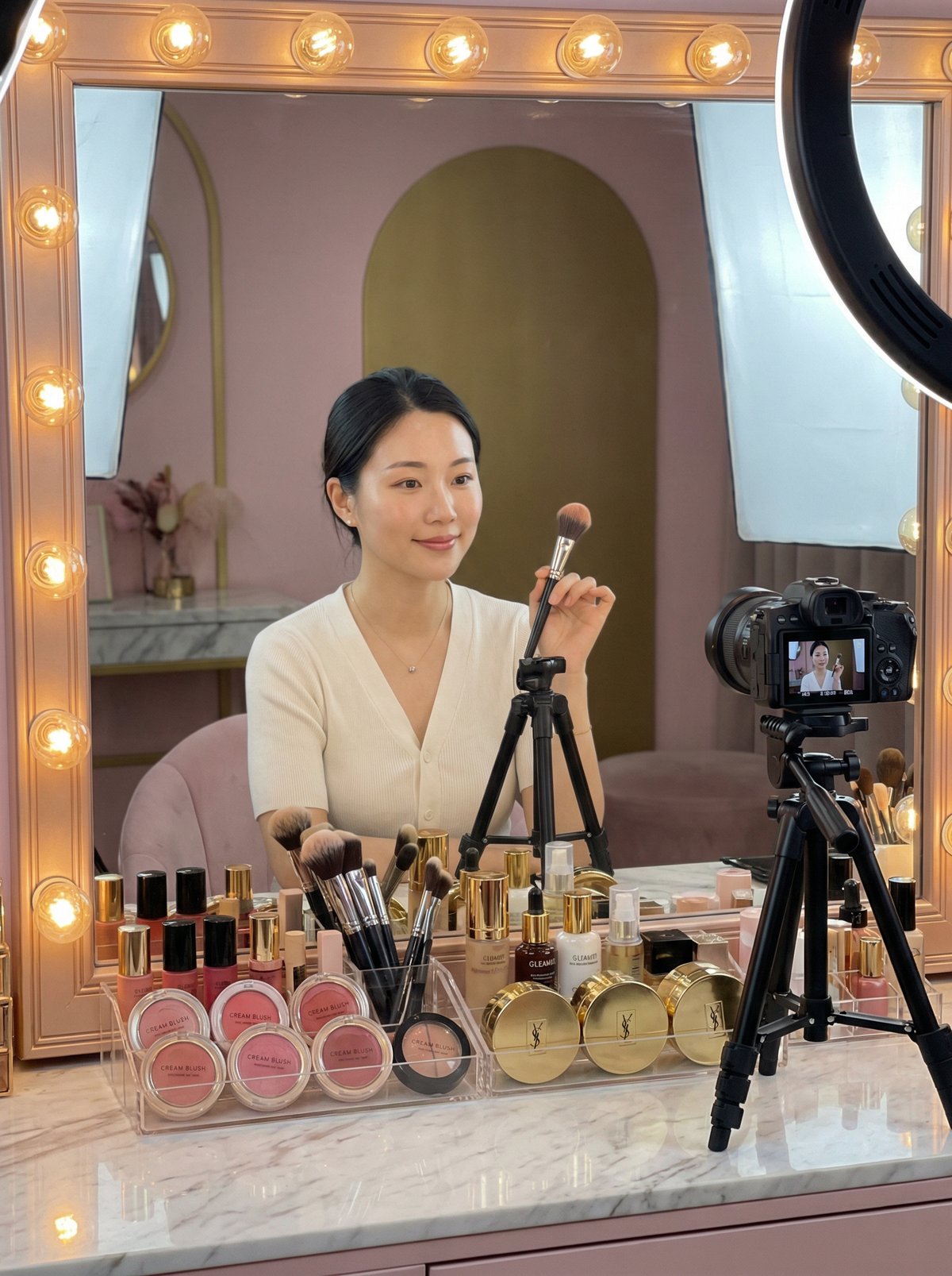 黄色仓库美妆视频教程